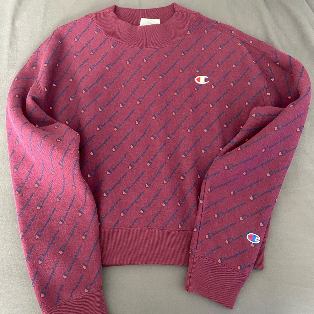 Women’s Champion cropped crew neck sweatshirt